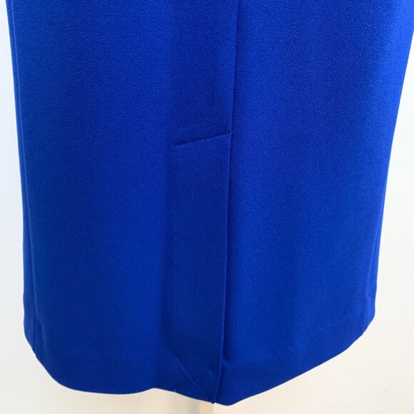 New Calvin Klein Regatta Blue Sheath Dress Short Sleeve - Picture 6 of 6